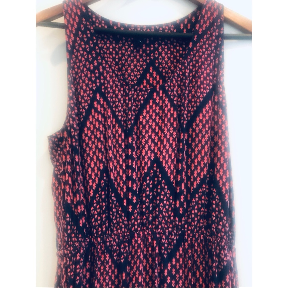 GAP Navy + Pink Maxi Dress